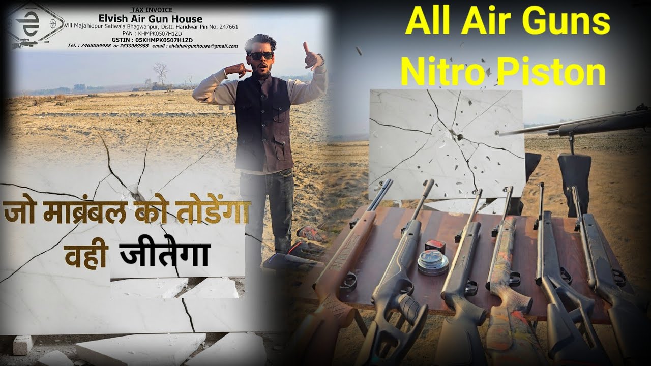 Power Test 🔥 All Nitro Piston #Airguns  #ajayshooter #shorts #ytshort #viral #shortvideo #video