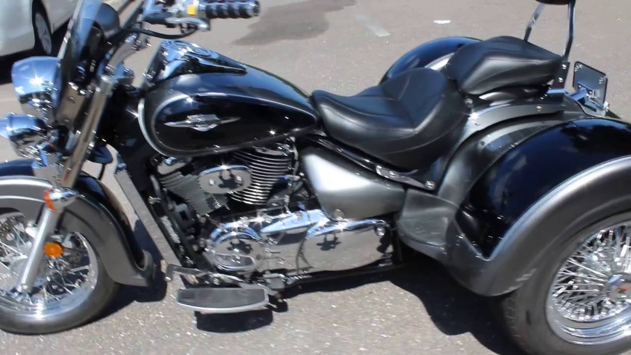 SOLD! 2005 SUZUKI C50 BOULEVARD LEHMAN TRAMP TRIKE KIT REVIEW