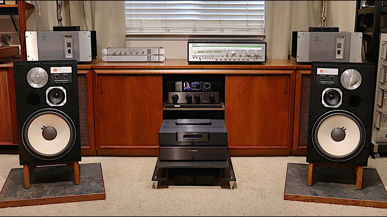 JBL L112 Speakers, Yamaha CR2040, Vintage Hifi Stereo Demo - 