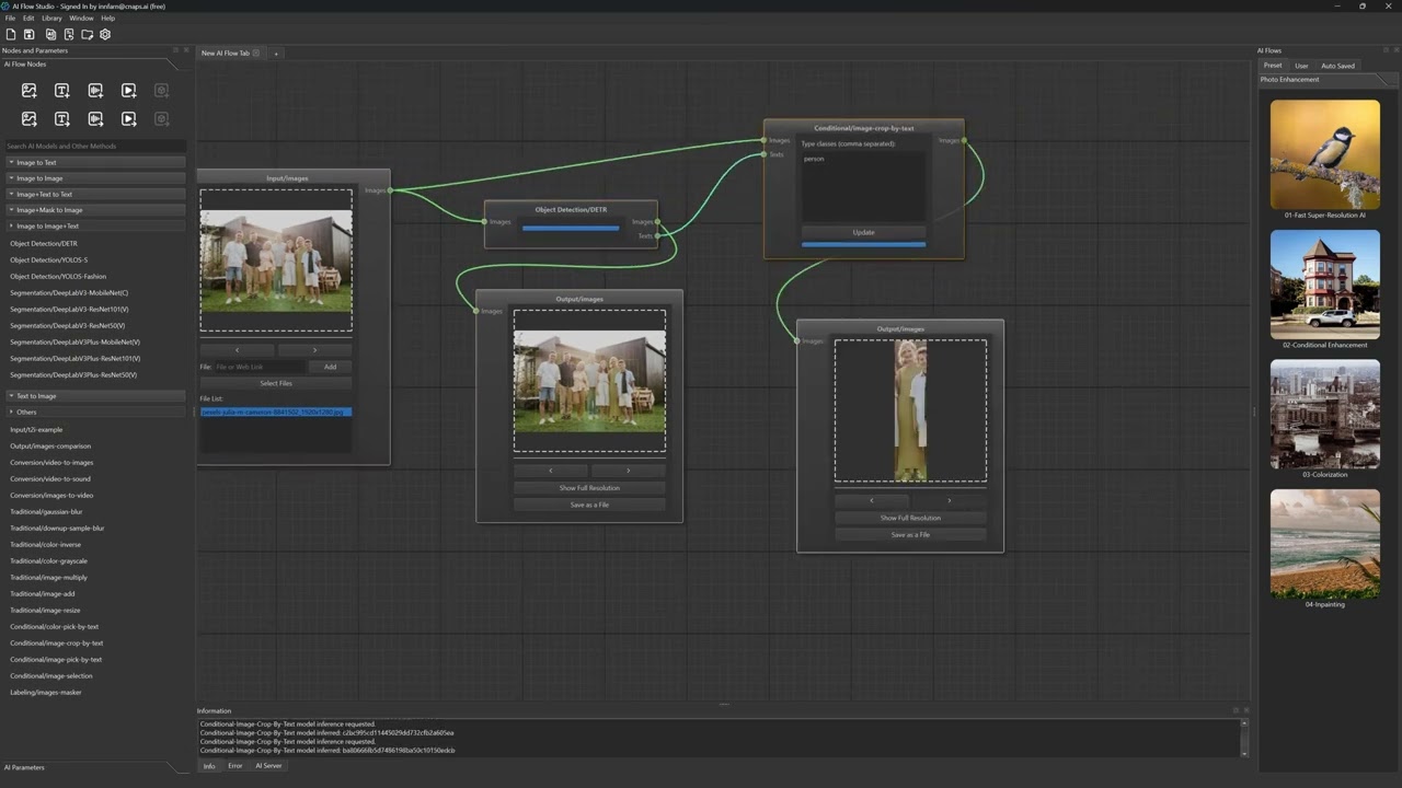 AI Flow Preset: Extracting a Specific Gender Only from Photos