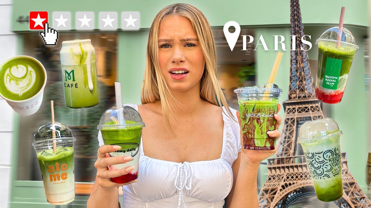 JE TESTE TOUS LES MATCHA DE PARIS | creamy daily, maurice café, noir..