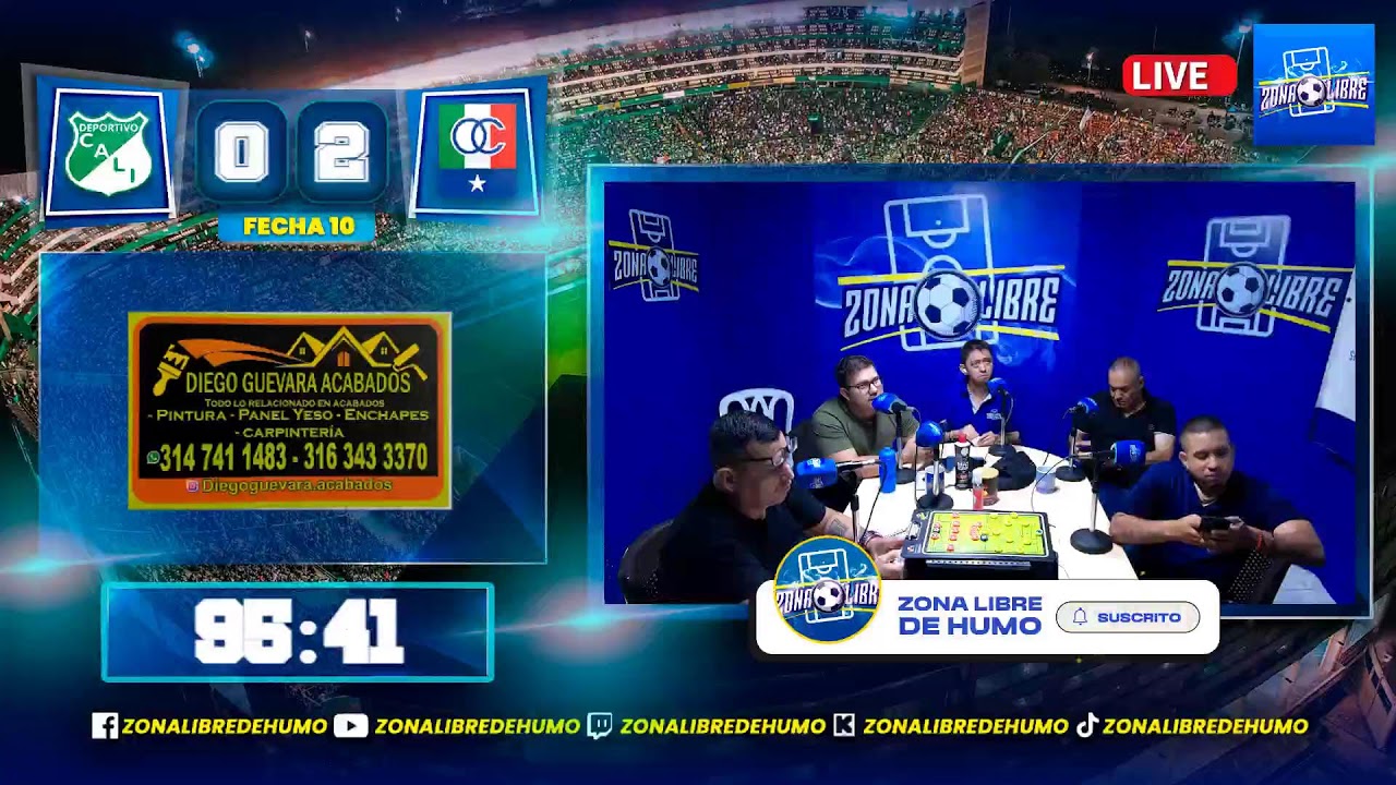 DEPORTIVO CALI VS ONCE CALDAS, FECHA 10, LIGA BETPLAY ¡Conéctate YA!