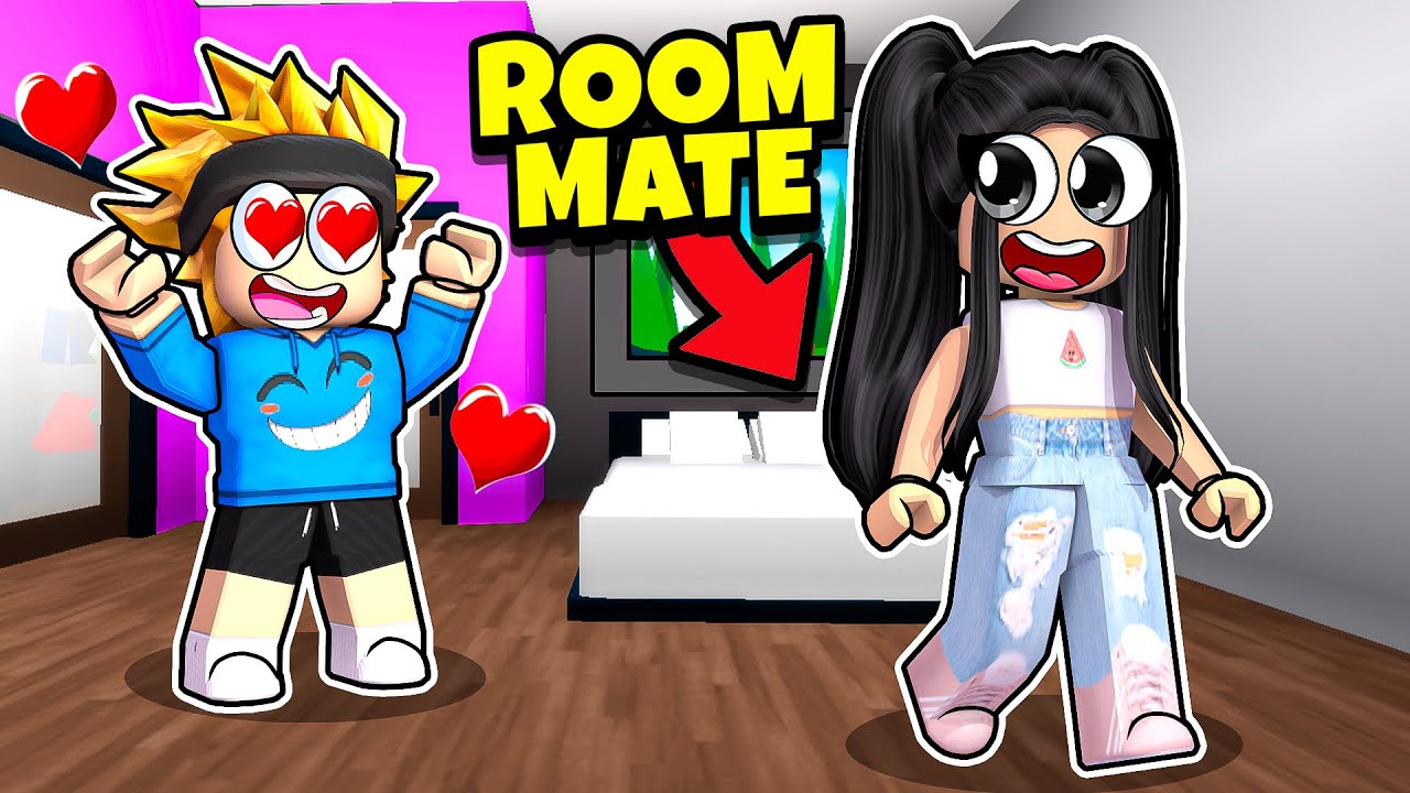 My CRUSH Became MY ROOMMATE in Roblox BROOKHAVEN RP!!