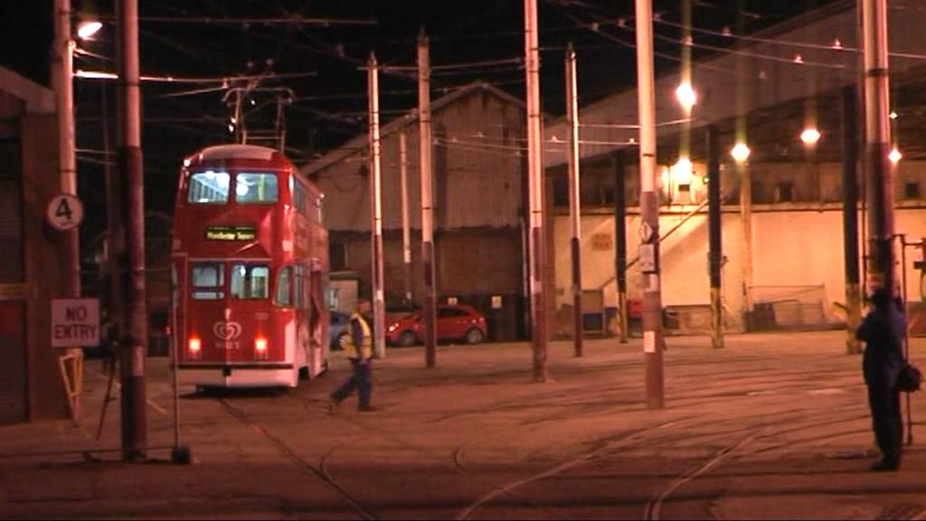 Blackpool Trams 2011, the final night of traditional tram operation.