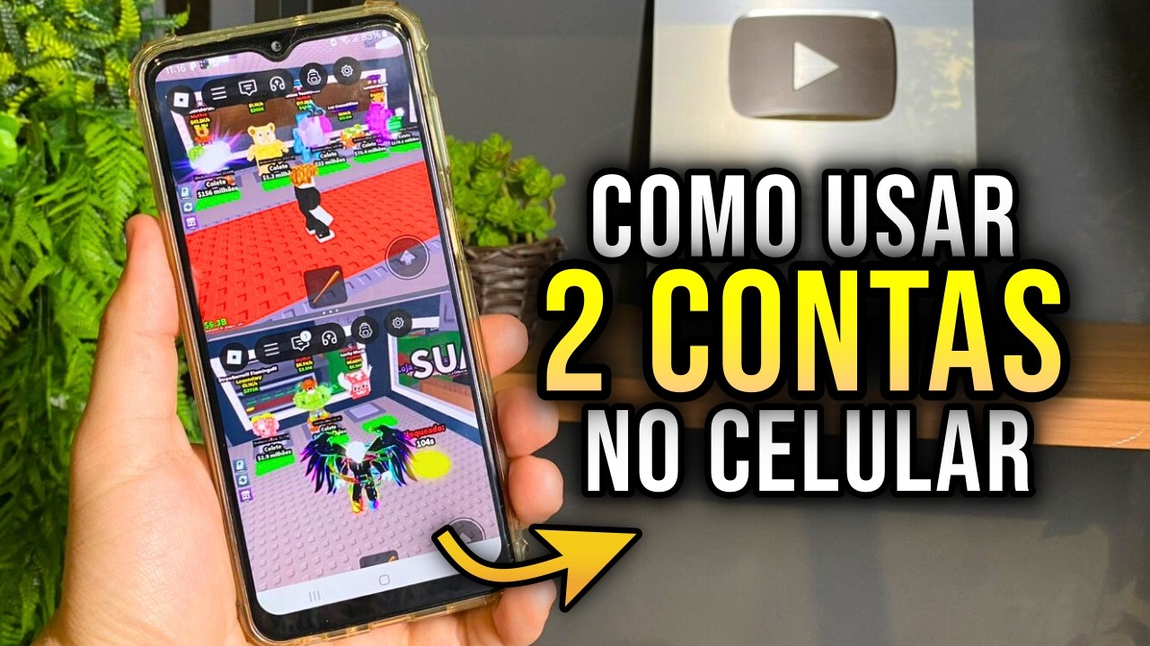 COMO USAR 2 CONTAS NO CELULAR (ROBLOX) | ROUBE um BRAINROT