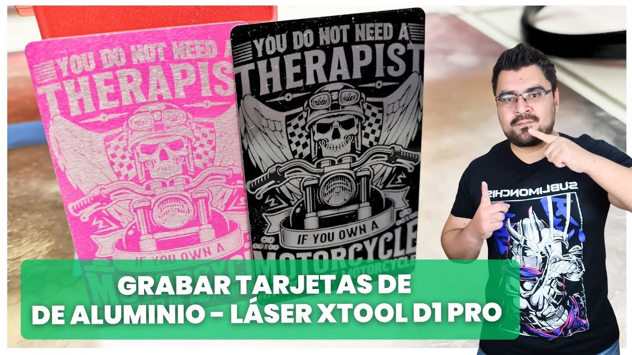 Cómo Grabar Tarjetas de Aluminio con Láser 💥 Tutorial de Grabado Láser Xtool D1 Pro