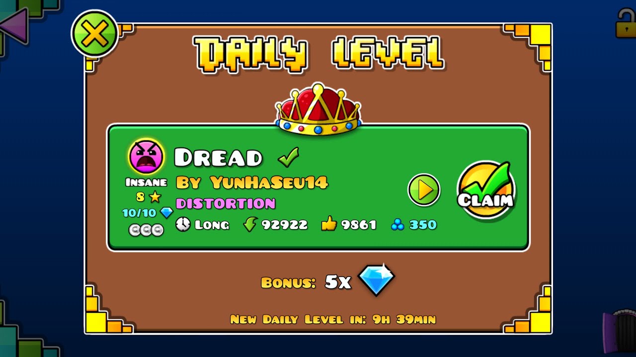 #1931 Dread (by YunHaSeu14) [Geometry Dash]