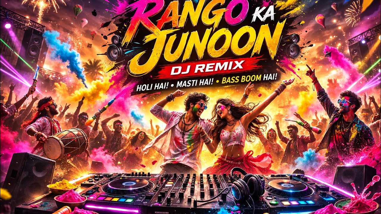 🔥 Holi Ka Junoon 2026 | Rango Ka Toofan | New DJ Holi Song