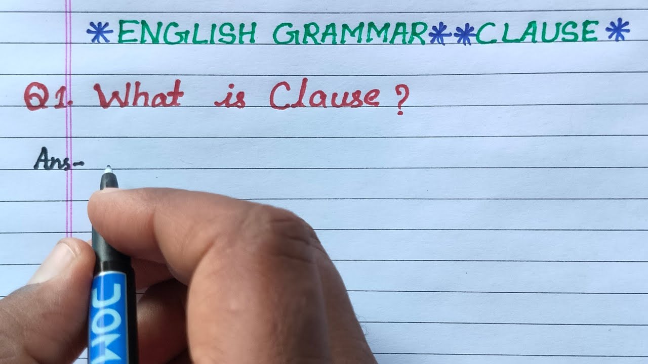 what is clause | clause defines | clause definition | clause kise kahate hain | clause kya hota hai