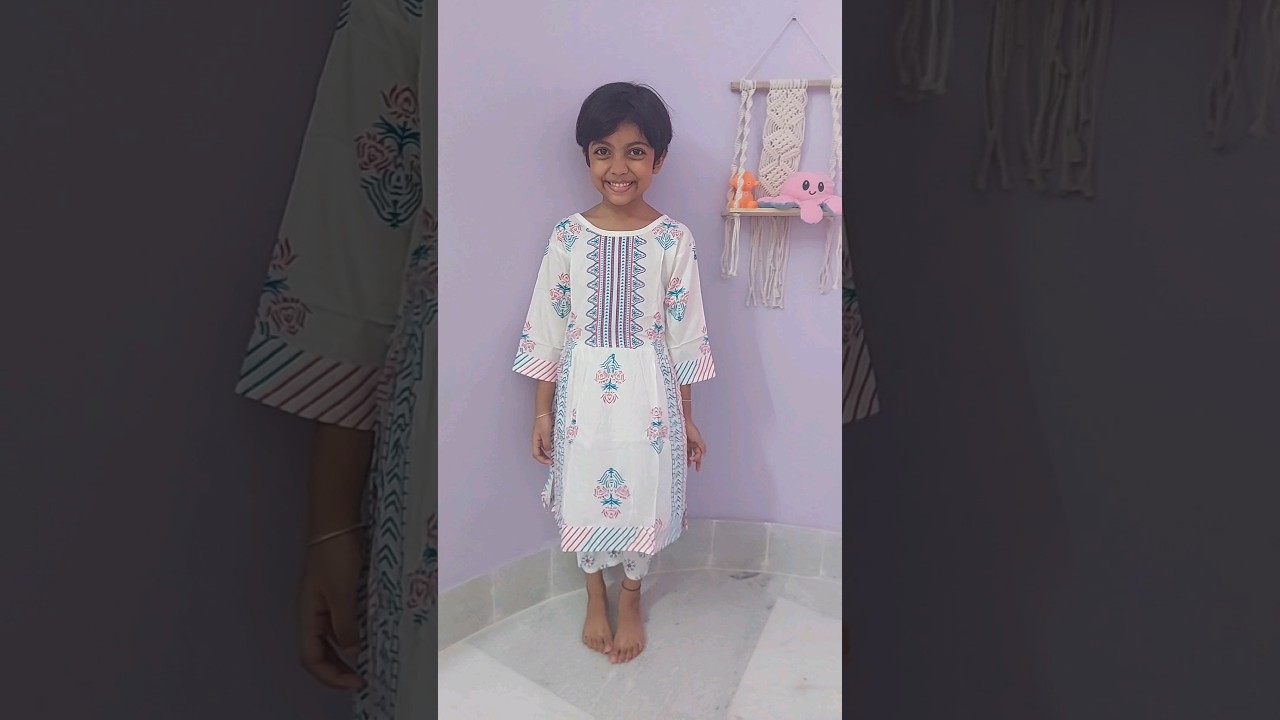 Meesho kids Kurti set | Cotton kurti  #meesho #meeshohaul #kidsfashion #haul #fashion #meeshofinds