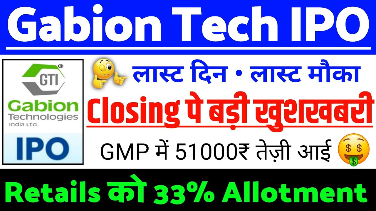 Gabion Technologies India IPO | Gabion Technologies India IPO GMP status ? | Gabion IPO Latest news
