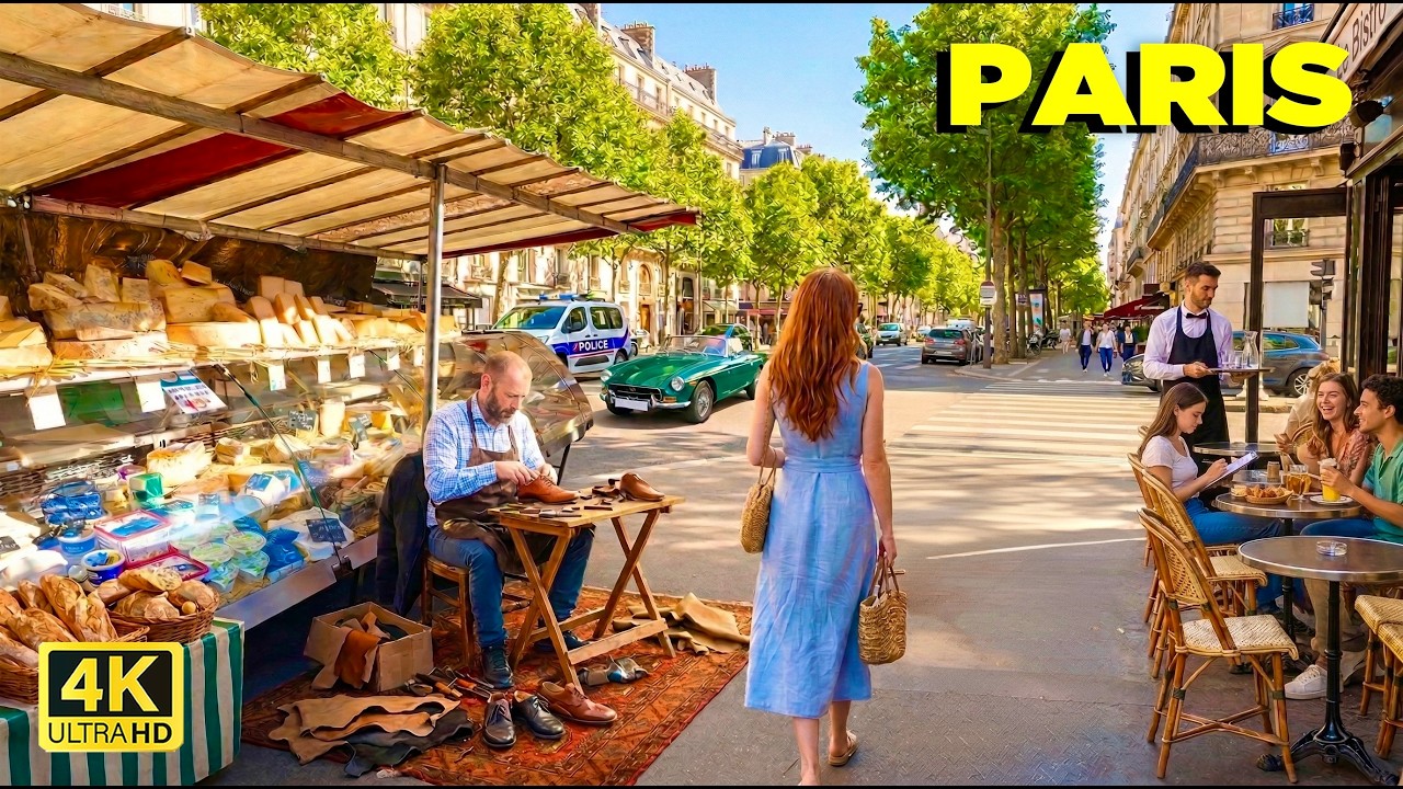🇫🇷 07 MARCH 2026 Paris Walk 4K60 fps ☀️ High Fashion Street, Street Market, Eiffel Tower