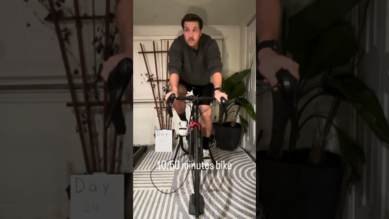 Date Challenge Day 1/24: 1.24 mile run + 1.24 mile bike 