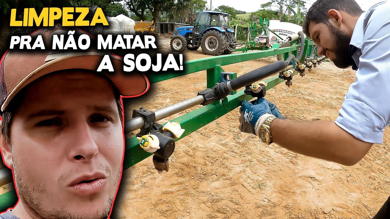 COMO ELIMINAR RESÍDUOS DE HERBICIDA DO PULVERIZADOR | LIMPEZA COMPLETA: TANQUE, MANGUEIRAS E BICOS