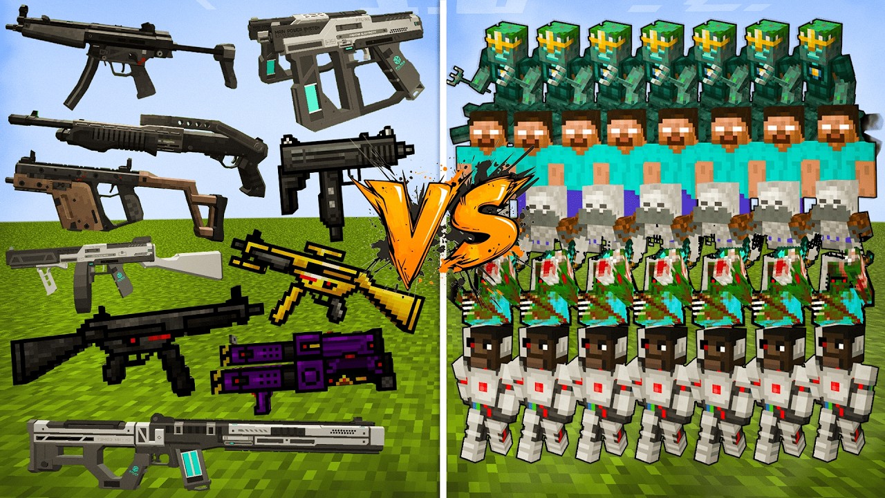 TaCZ Weapons vs The Strongest Minecraft Bosses