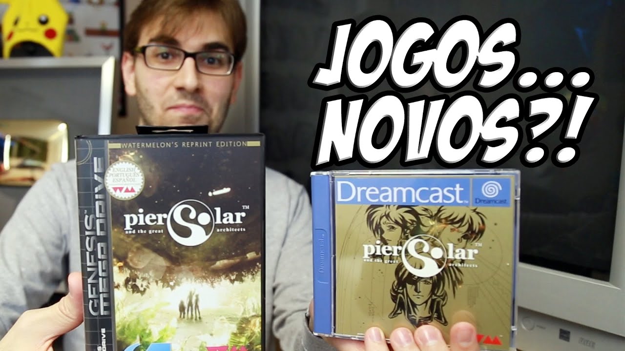 NOVOS JOGOS VELHOS - Unboxing Pier Solar para Dreamcast e Mega Drive!