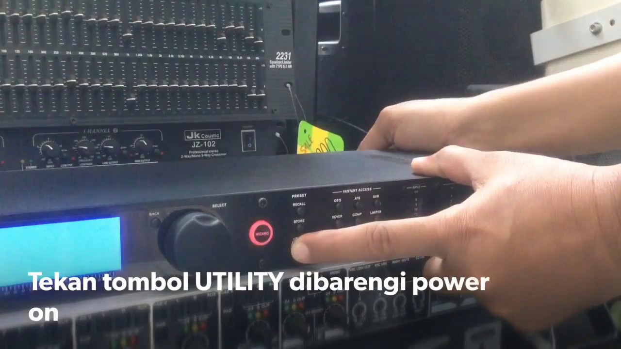 Factory Reset Driver Rack dbx PA2 #2
