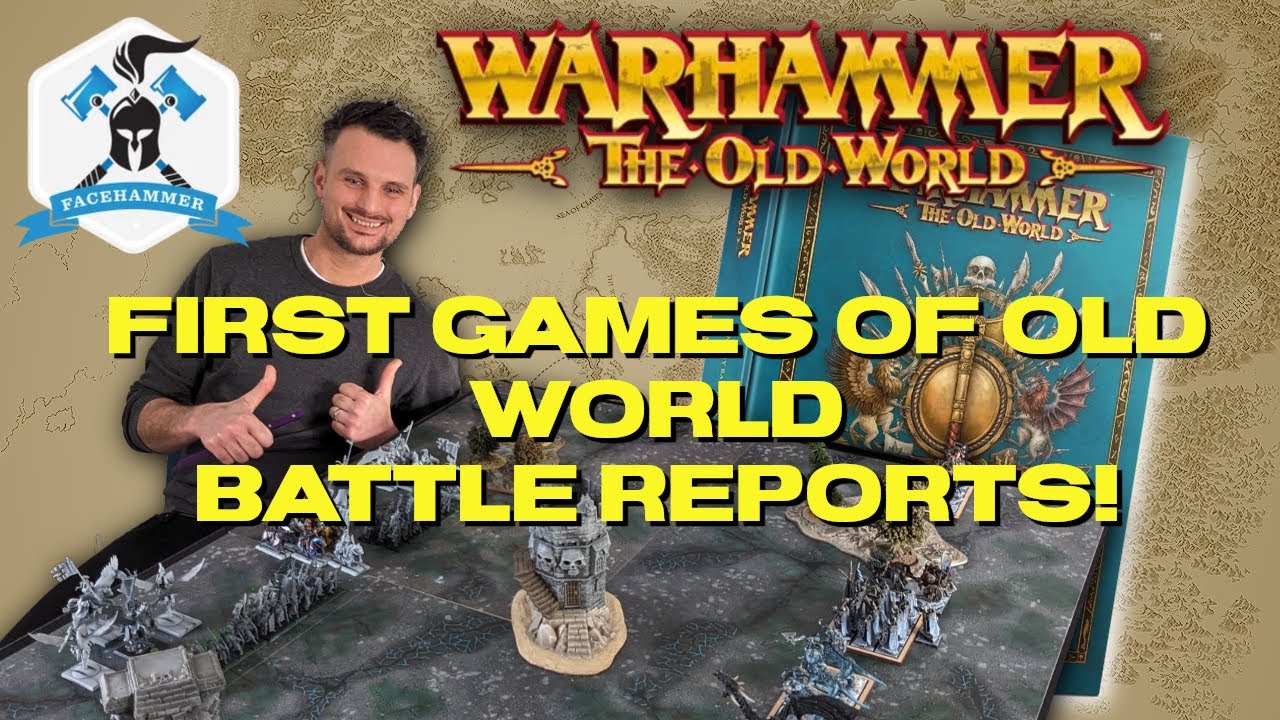 First Games of Warhammer THE OLD WORLD - Warriors of Chaos vs Bretonnia! Tournament prep!