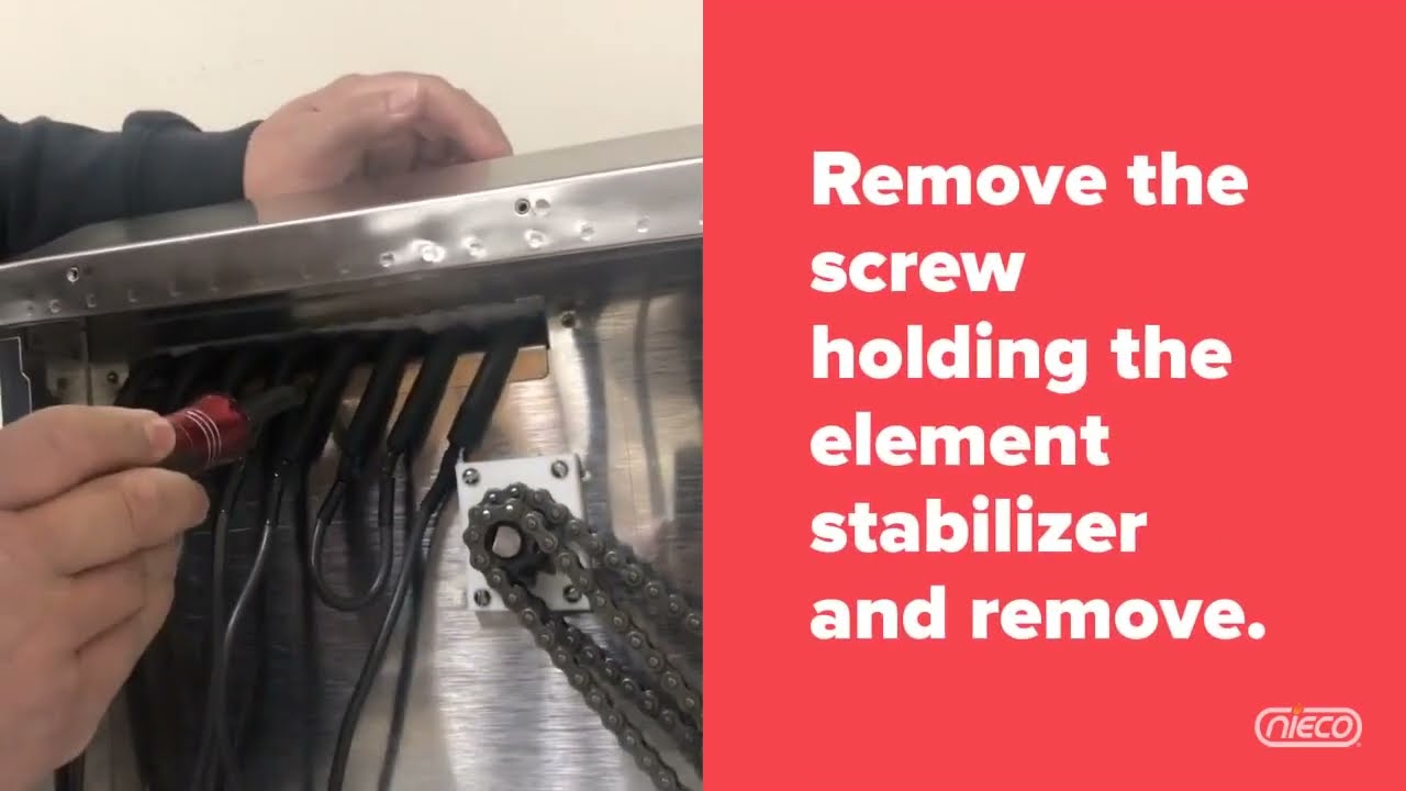 How to Remove or Install Elements for Nieco Ex6350 Dual Velocity Toasters