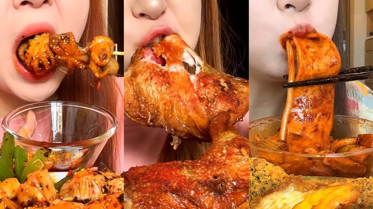 Being able to eat is a blessing, and eating more is beneficial..#food #mukbang #collection