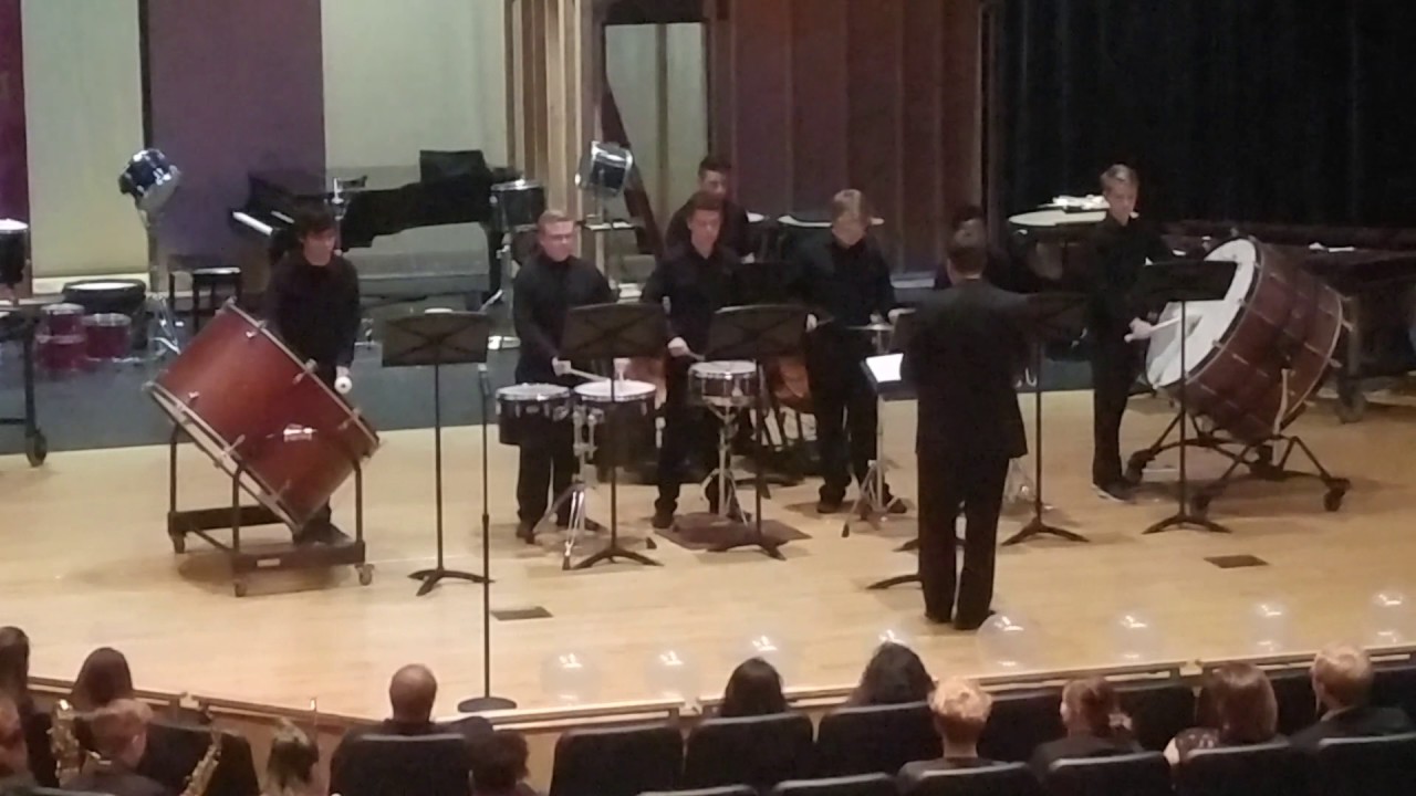 Madison Central Percussion Ensemble performs, 