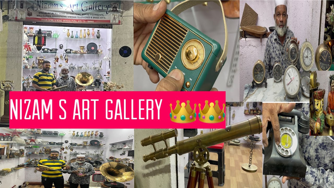 Hyderabad famous unique items, Nizams art Gallery, all unique items, available here,#viralvideo 🔥🔥😱