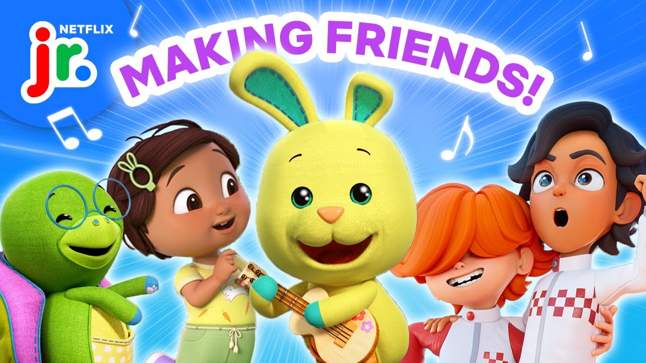 'Making Friends' Singalong for Kids 🎶 Hot Wheels Let's Race, Wonderoos, & More! | Netflix Jr Jams