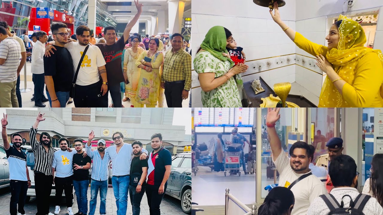 Karnal To Delhi Airport || सबकी आँखों में आंसू || Bhai Ko Boht Miss Krenge🥺 #delhi #airport #vlog