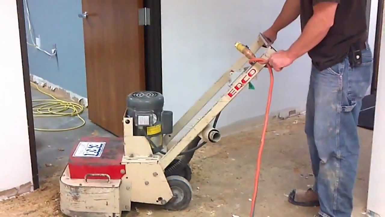 Removing Carpet Glue From Concrete Floor