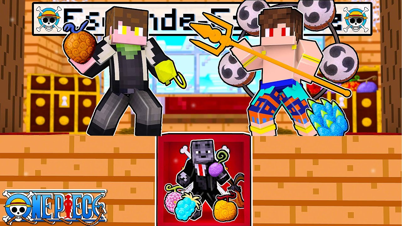 Meus Amigos se ESCONDERAM com as Devil Fruits LOGIAS de One Piece no Esconde-Esconde no Minecraft