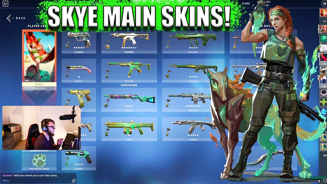 BEST VALORANT SKINS FOR SKYE - THE SKYE MAIN SKIN COLLECTION!