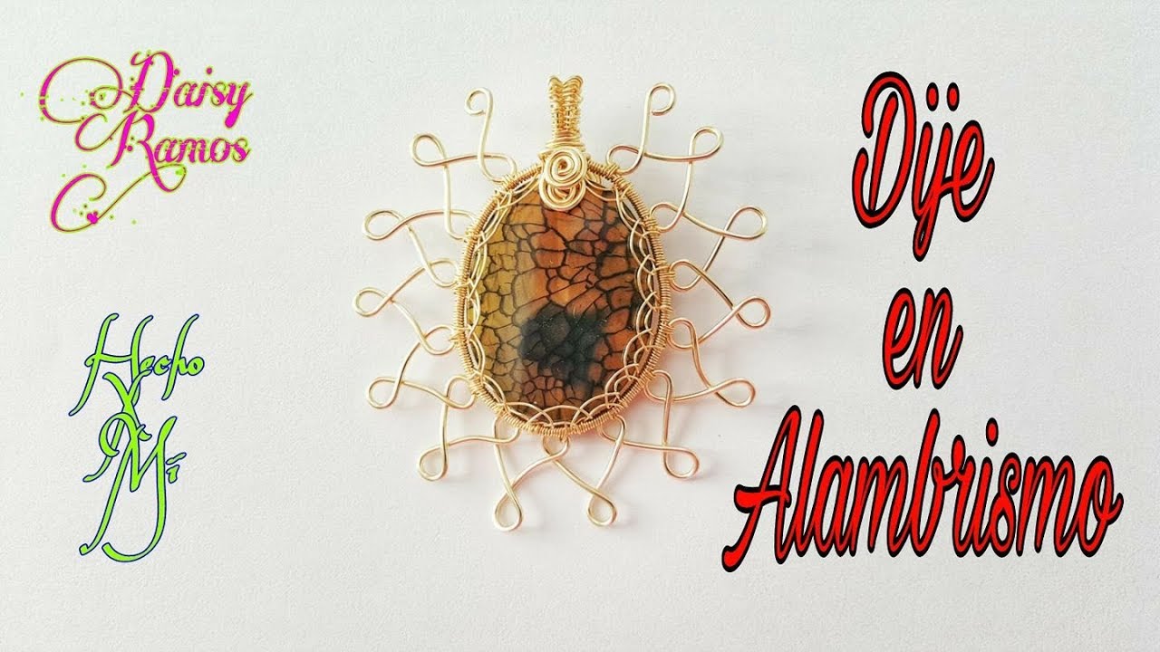 Engaste de Agata en Alambrismo, DIY