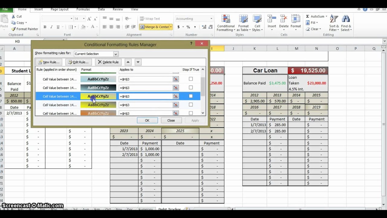 How to Make a Budget in Excel - Part 5