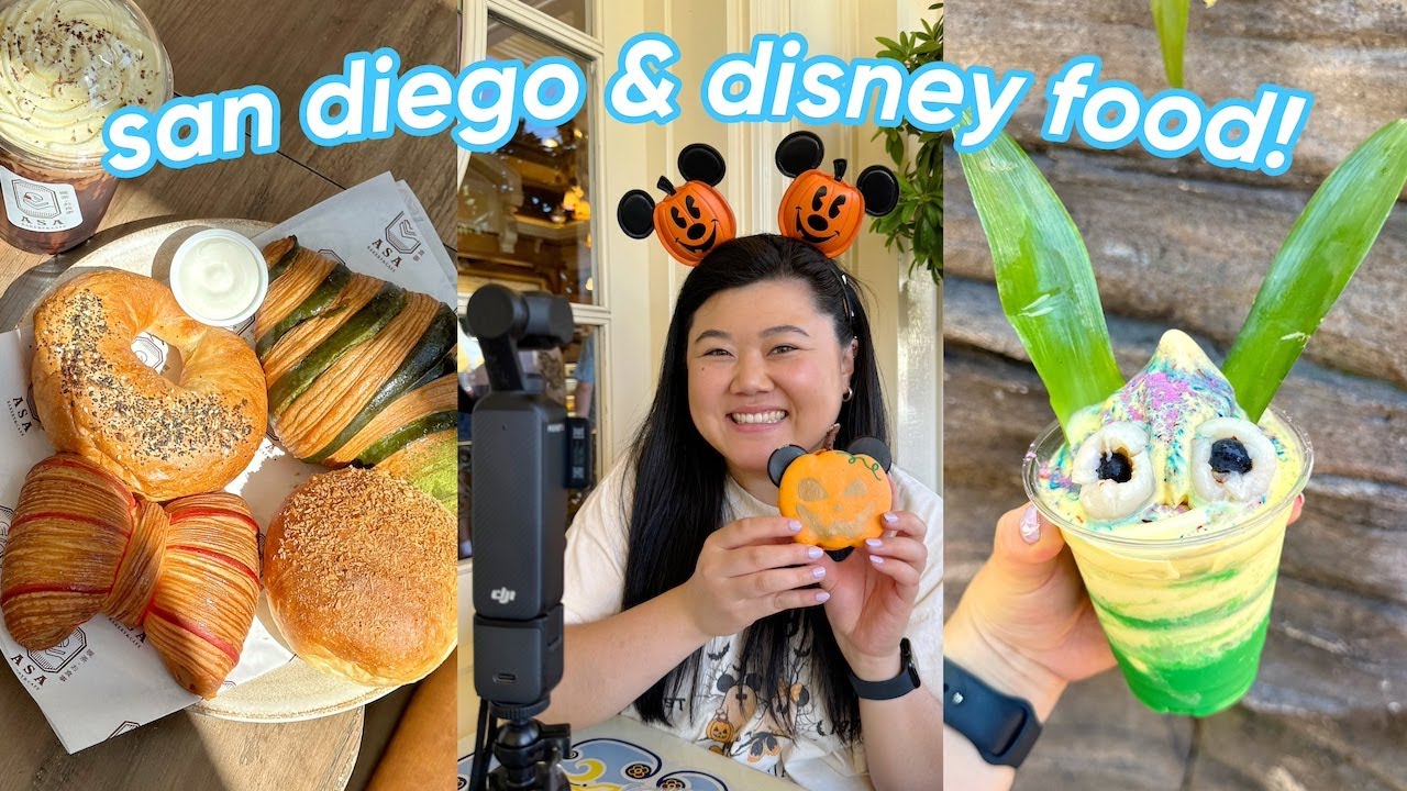 a week of filming food tours! san diego + disney halloween food 🎃👻😋