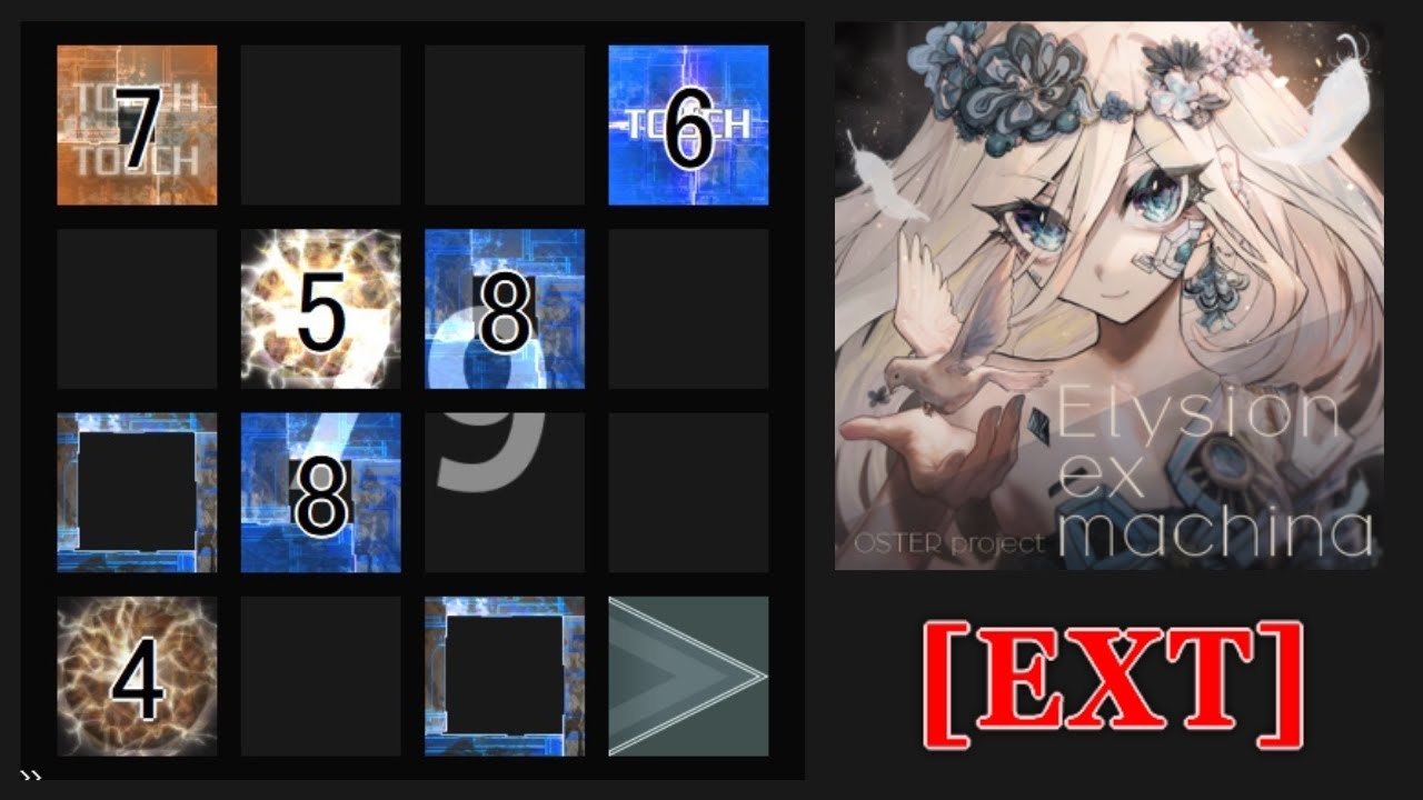 【jubeat Ave.】Elysion ex machina(EXT) 譜面確認(シャッター+ハンドクラップ+同時色分け)