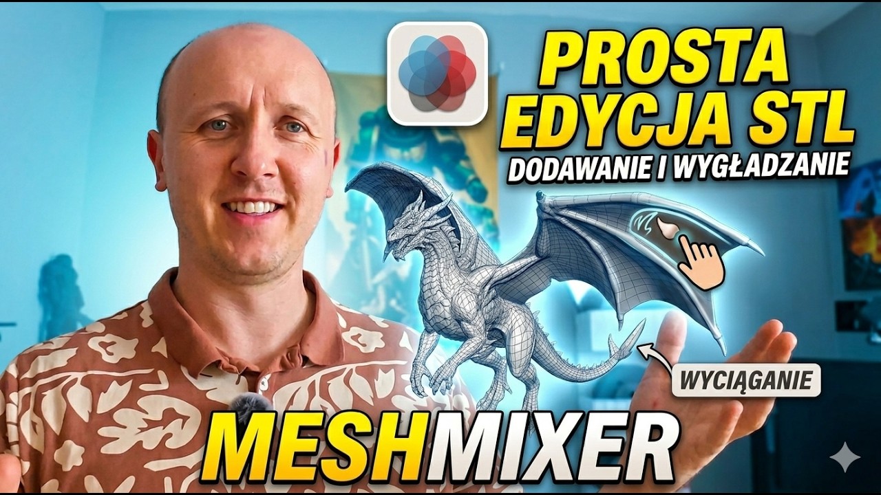 Modyfikacja i wygładzanie STL &ndash; Meshmixer krok po kroku