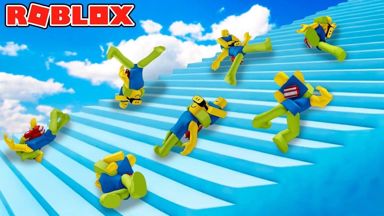 &iexcl;PELIGRO! INTENTA LLEGAR A LA CIMA EN LAS ESCALERAS RESBALADIZAS en Roblox