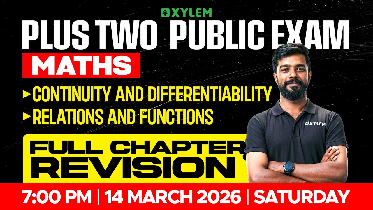Plus Two Maths | Continuity and Differentiability | Relations and Functions | Full Chapter Revision