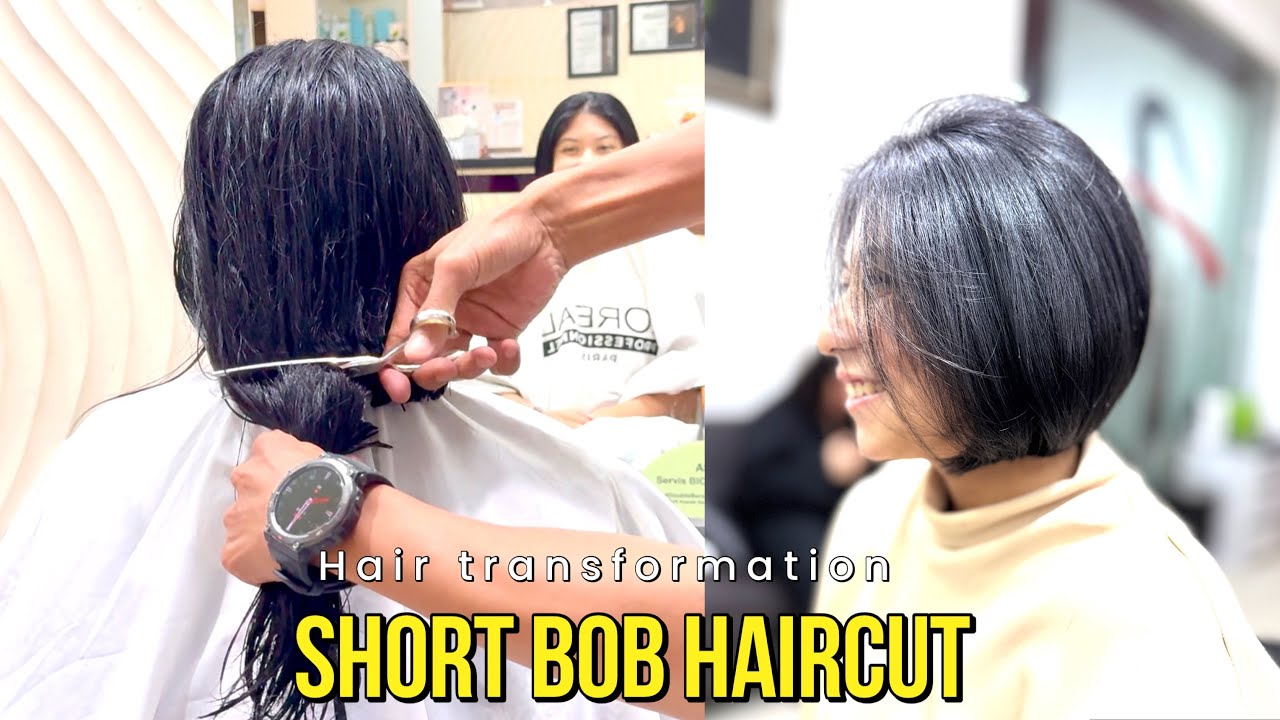 POTONG RAMBUT BOB PENDEK | BOB HAIRCUT | Makeover