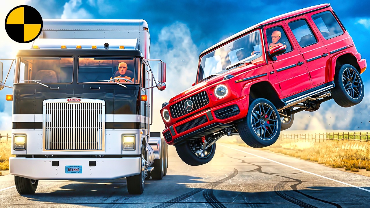 Водители засыпают за рулём #1 | Фильм BeamNG Drive