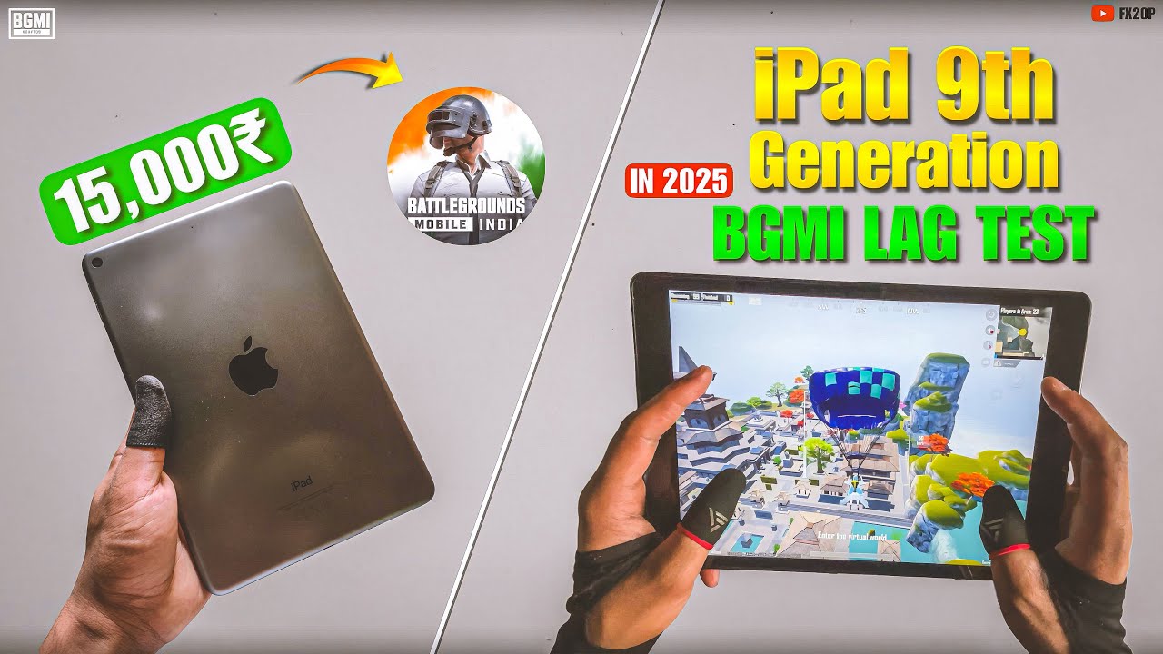 Cheapest iPad for BGMI  - i bought iPad 9 generation for 15,000₹🤑 BGMI lag test with Handcam in 2025