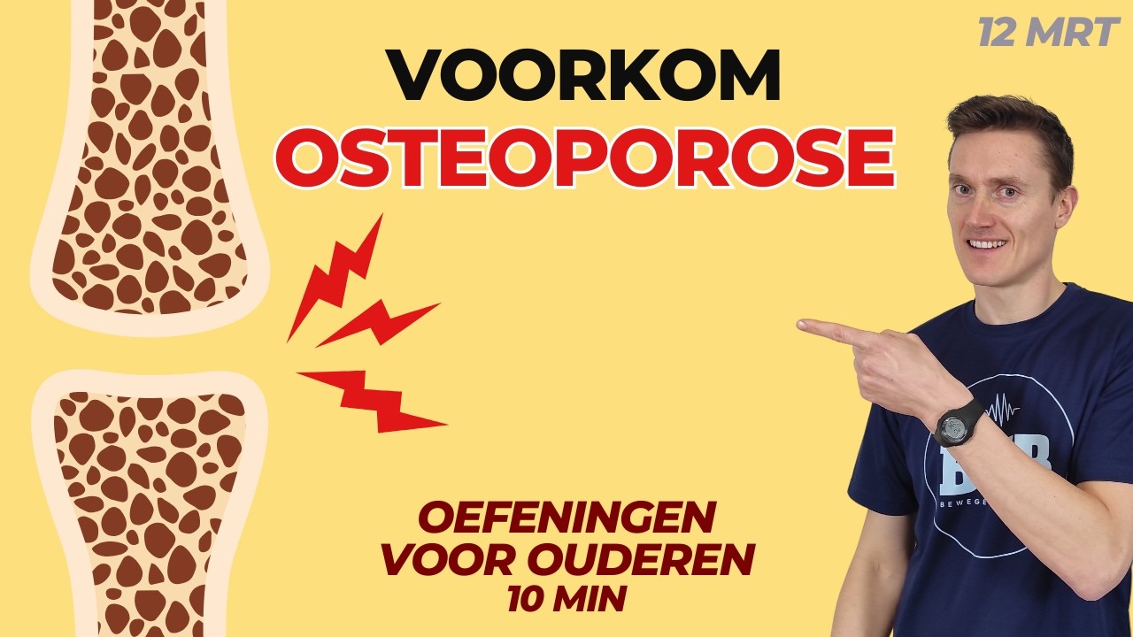 6 eenvoudige oefeningen tegen osteoporose voor 60-plussers. 10 minuten trainen