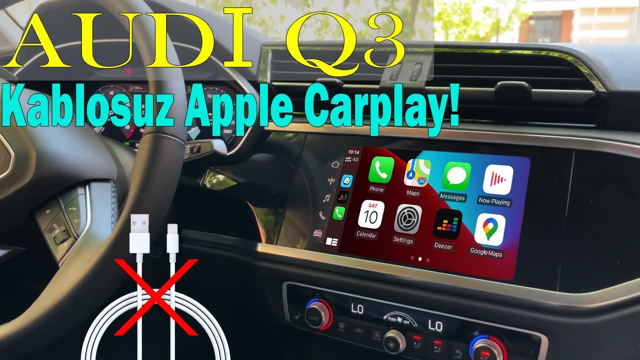 Audi Q3 | Kablolu Carplay'i Kablosuz'a Çeviren Modül! (Mixtech CP-76) mib3