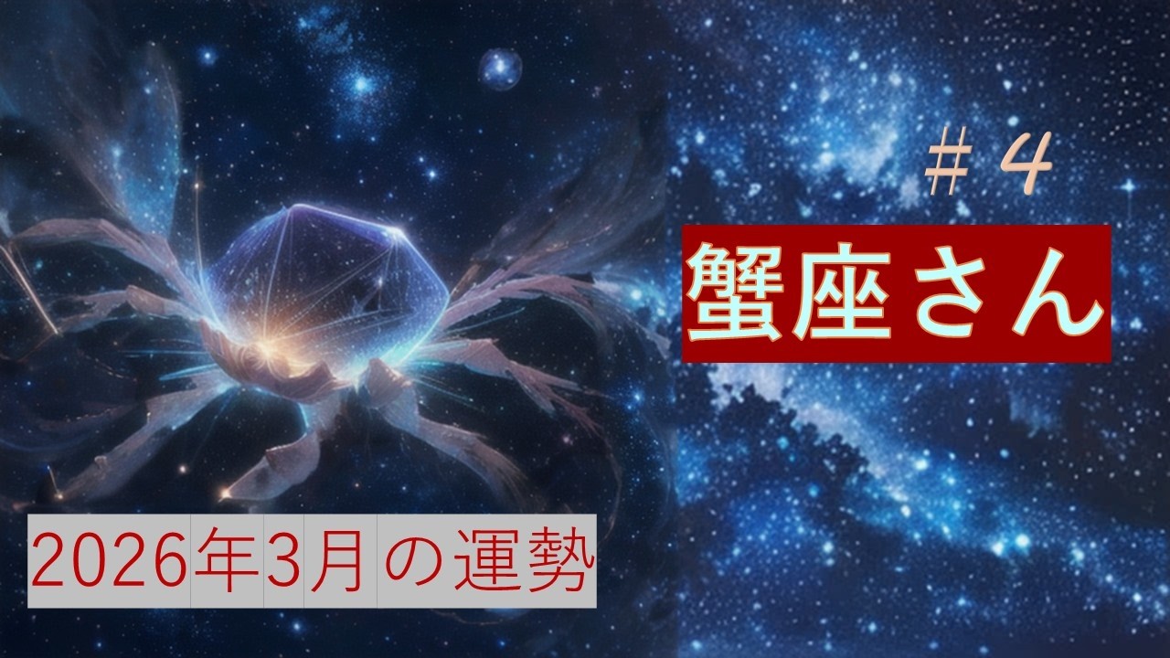 【2026年3月　蟹座さんの運勢のカードリーディングです】