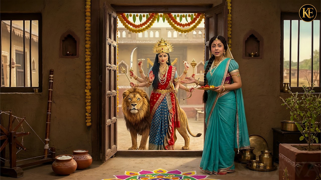 गोकुल में साक्षात पधारीं माँ शेरावाली! यशोदा मैया रह गईं दंग! || YMKN || Shree Krishan leela ||