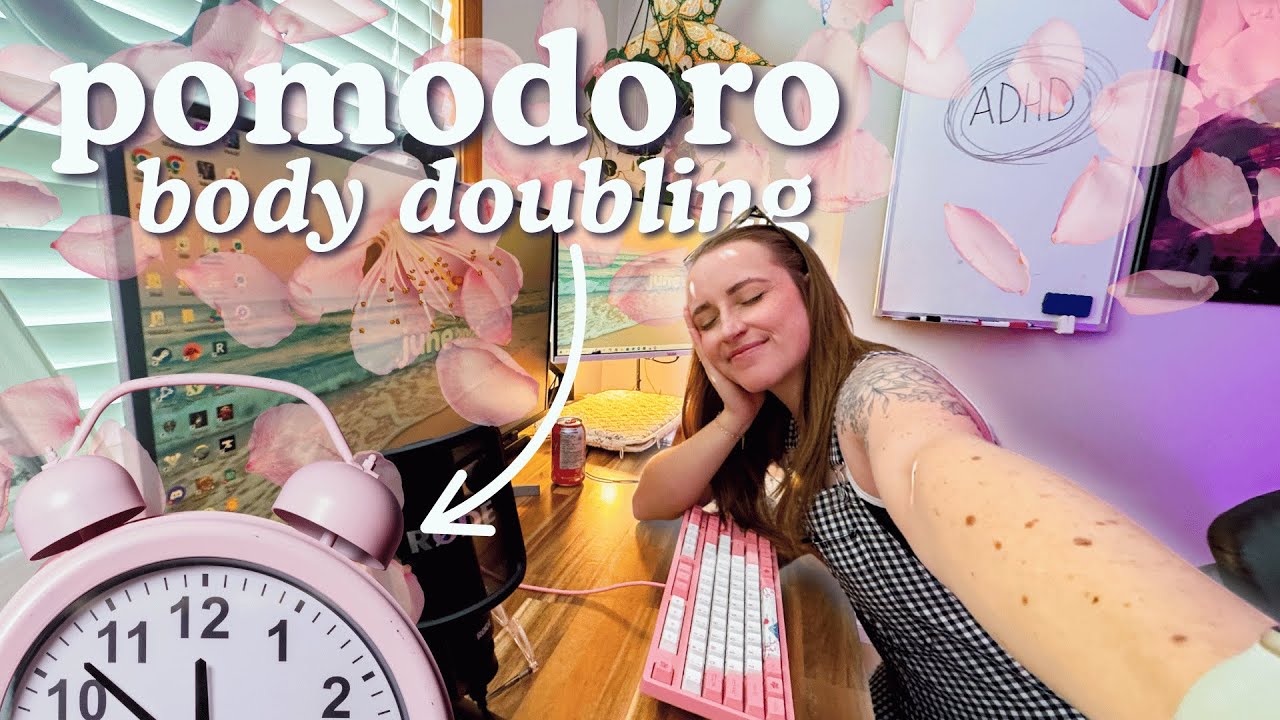 ADHD Body Doubling - pomodoro timer, wiggle breaks, lofi music 🌷🌟