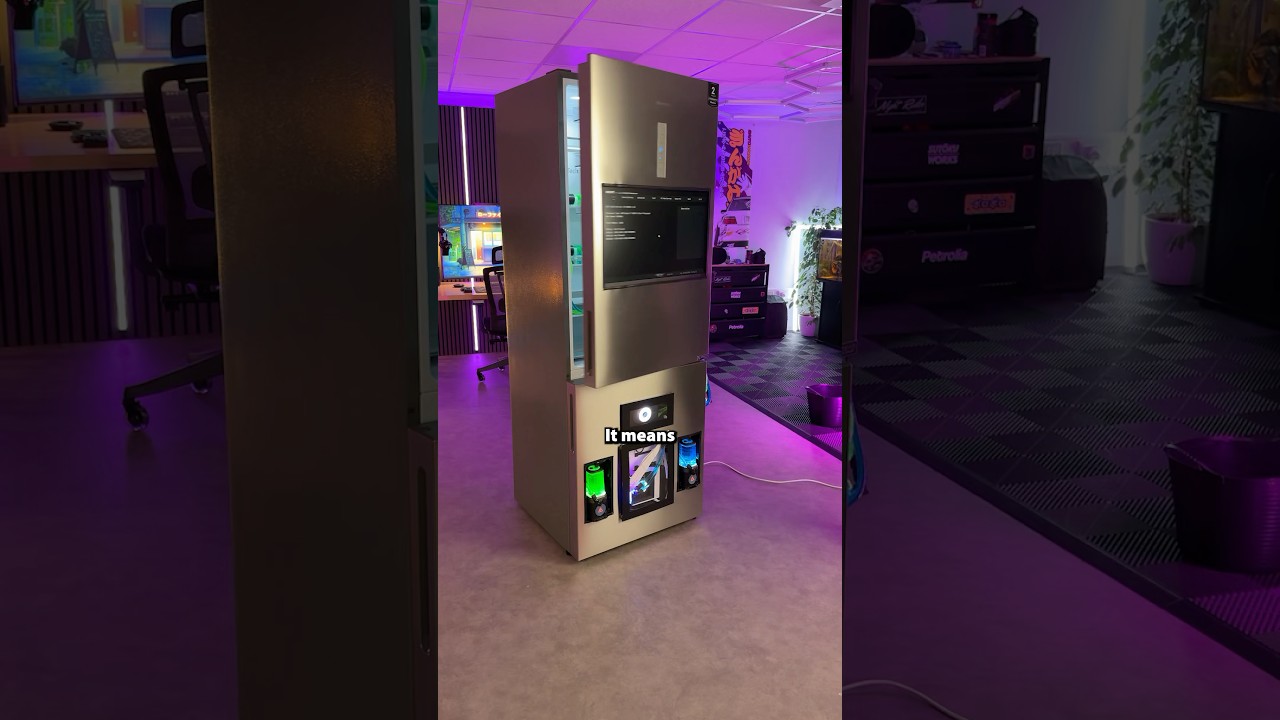 FRIDGE GAMING PC IS ALIVEEE