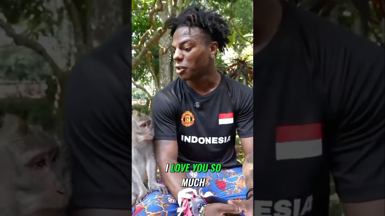 IShowSpeed Makes a Monkey His First Friend in Bali! 😂🐒 #FunnyMoments