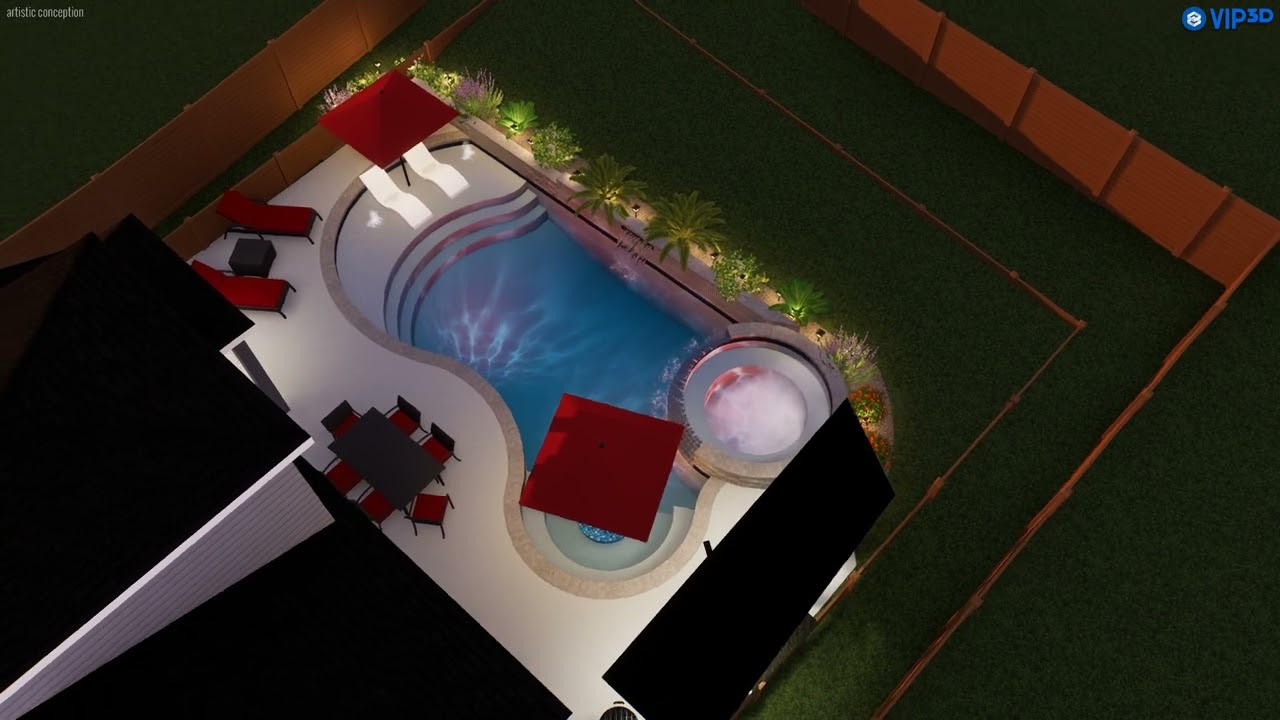 James and Kinsey's Pool Project Spa Moved