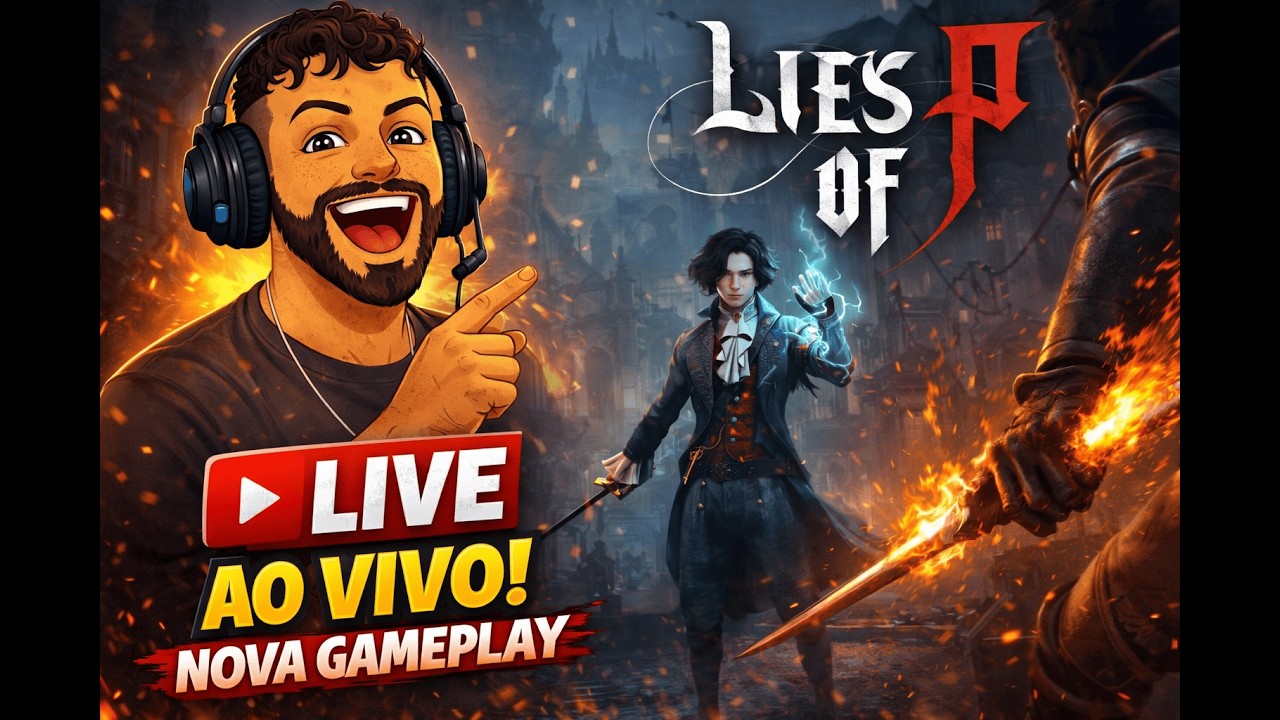 ESTE JOGO É MAIS DIFÍCIL QUE DARK SOULS? 😱 Lies of P (AO VIVO)